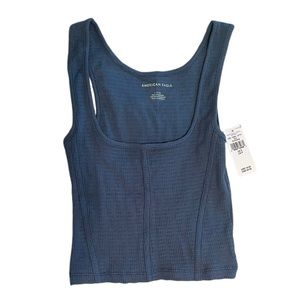 american eagle corset tank top (in navy blue)